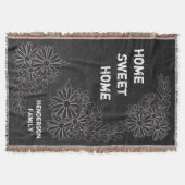 Zuhause-süße Zuhause-Familien-Tafel angeredet Decke (Vorderseite)