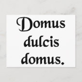 Zuhause süße Zuhause. Postkarte (Vorderseite)