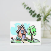 Zuhause, süße Zuhause Postkarte (Stehend Vorderseite)