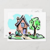 Zuhause, süße Zuhause Postkarte (Vorne/Hinten)