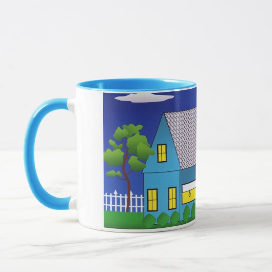 Zuhause-süße Zuhause-Tasse Tasse (Links)