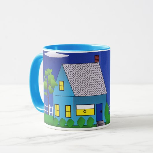 Zuhause-süße Zuhause-Tasse Tasse (Vorderseite Links)