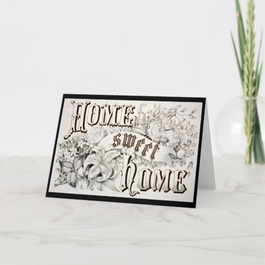 Zuhause-süße Zuhauseeinladungen Einladung (Vorderseite)