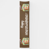 Zuhause-süße Zuhausefahne Banner (Vertikal)