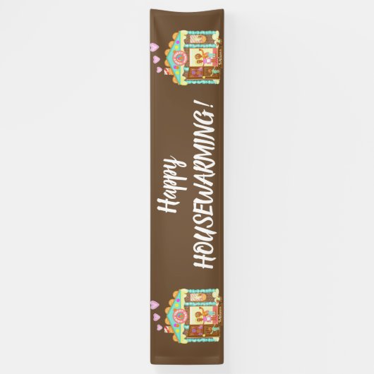 Zuhause-süße Zuhausefahne Banner (Vertikal)