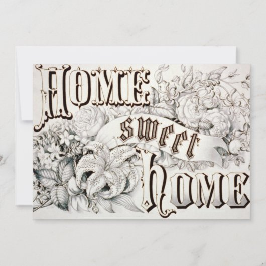 Zuhause-süße Zuhausehousewarming-Einladung Einladung (Vorderseite)