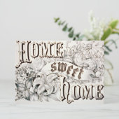 Zuhause-süße Zuhausehousewarming-Einladung Einladung (Stehend Vorderseite)