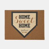Zuhause-süßer Zuhause-Platten-Familienname Fußmatte (Vorderseite)