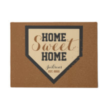 Zuhause-süßer Zuhause-Platten-Familienname