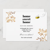 Zuhause Süßes Zuhause-Bienengold-Blattwerk bewegt Ankündigung (Vorne/Hinten)