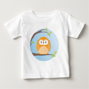 ZUHAUSE-SÜSSES ZUHAUSE:: Eule in einem Baum 4 Baby T-shirt