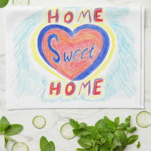 Zuhause-süßes Zuhause-Geisterbild-Küchen-Tuch Küchentuch (Gefaltet)