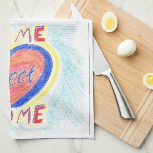 Zuhause-süßes Zuhause-Geisterbild-Küchen-Tuch Küchentuch (Viertel Falte)