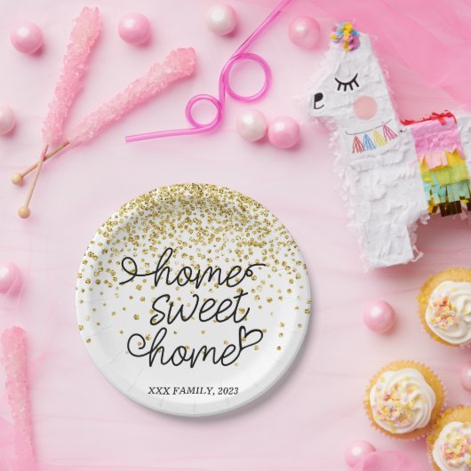 Zuhause Süßes Zuhause , Hauswärmendes Party Pappteller (Party)