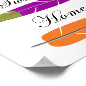 Zuhause Süßes Zuhause-inspirierendes Typografie Poster (Ecke)