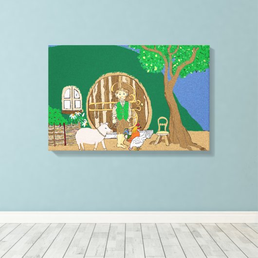 Zuhause-Süßes Zuhause Leinwanddruck (Insitu (Holzboden))