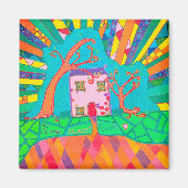 Zuhause-Süßes Zuhause Magnet (Vorne)