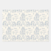 Zuhause Süßes Zuhause-Packpapier Geschenkpapier Set (Vorderseite 3)