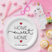 Zuhause Süßes Zuhause, Papierplatte Pappteller (Party)