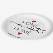 Zuhause Süßes Zuhause, Papierplatte Pappteller (Schrägansicht)