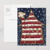 Zuhause-Süßes Zuhause Postkarte (Vorne/Hinten)