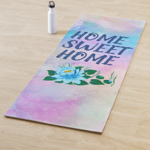 Zuhause Süßes Zuhause, schöne blaue Blume