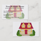 Zuhause-süßes Zuhause - Tageszeit Visitenkarte (Vorne/Hinten)