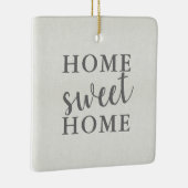 Zuhause-süßes Zuhause unser erstes Zuhause Keramikornament (Rechts)
