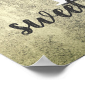 Zuhause Süßes Zuhause Zitat beängstigendes Poster (Ecke)