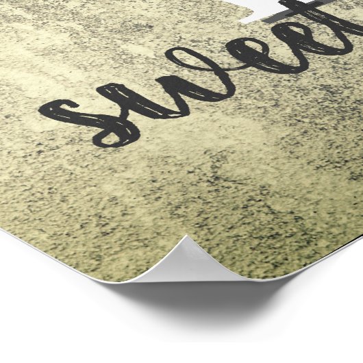 Zuhause Süßes Zuhause Zitat beängstigendes Poster (Ecke)