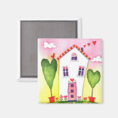 Zuhause-Süßmagnet für Zuhause Magnet (Vorderseite/Rückseite)