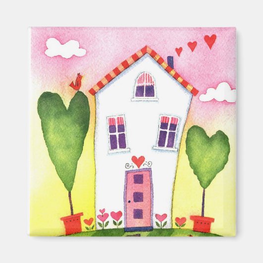 Zuhause-Süßmagnet für Zuhause Magnet (Vorne)