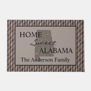 Zuhause Sweet Alabama Imitats Weve Fußmatte