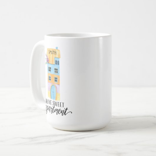 Zuhause Sweet Apartment Kaffeetasse (Vorderseite Links)