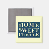 Zuhause Sweet Cubicle Magnet (Vorderseite/Rückseite)