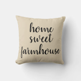 Zuhause Sweet Farmhouse Beige Kissen Kissen