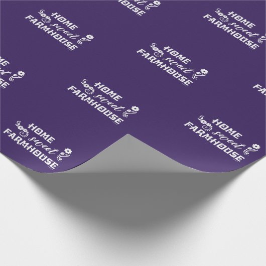 ZUHAUSE SWEET FARMHOUSE GESCHENKPAPIER (Ecke)