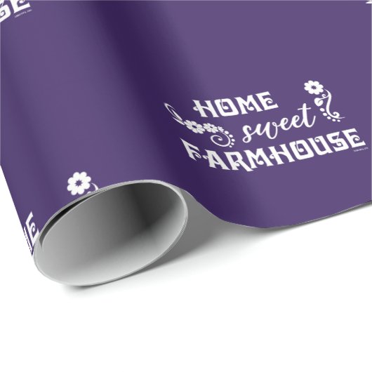 ZUHAUSE SWEET FARMHOUSE GESCHENKPAPIER (Rolleneckpunkt)