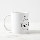 Zuhause Sweet Farmhouse Monogram Kaffeetasse (Links)