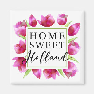 Zuhause Sweet Holland: Pink Tulips Dutch Tulpen Ge Magnet
