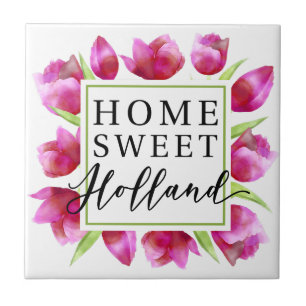 Zuhause Sweet Holland: Pink Tulips Dutch Tulpen Gi Fliese
