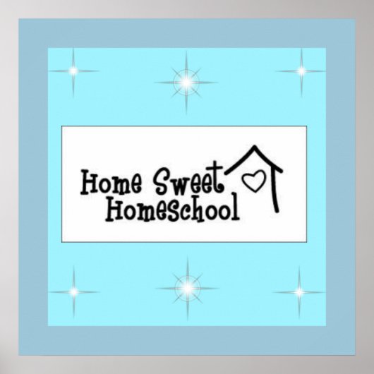 Zuhause Sweet Homeschool Poster (Vorne)