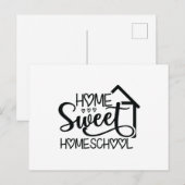 Zuhause Sweet Homeschool Postkarte (Vorne/Hinten)