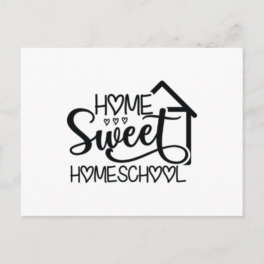 Zuhause Sweet Homeschool Postkarte (Vorderseite)