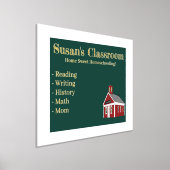 Zuhause Sweet Homeschooling Schulhaus Chalkboard Foliendrucke (Ablage )