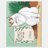 Zuhause Sweet Kitty Zuhause Fleecedecke (Vorderseite)