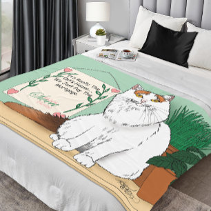 Zuhause Sweet Kitty Zuhause Fleecedecke