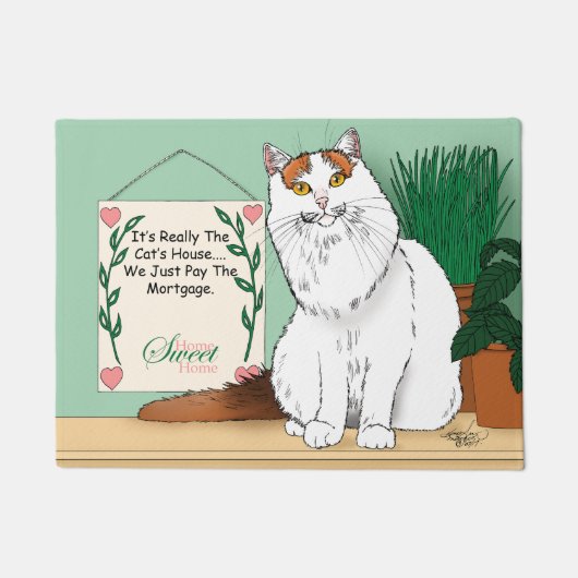 Zuhause Sweet Kitty Zuhause Fußmatte (Vorderseite)