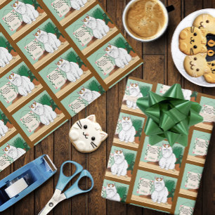 Zuhause Sweet Kitty Zuhause Geschenkpapier