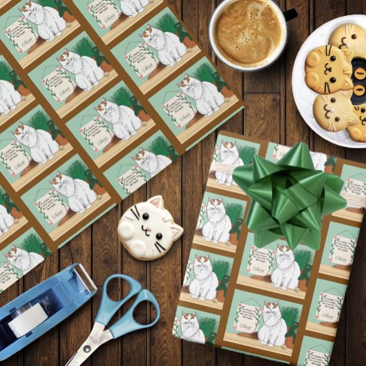 Zuhause Sweet Kitty Zuhause Geschenkpapier